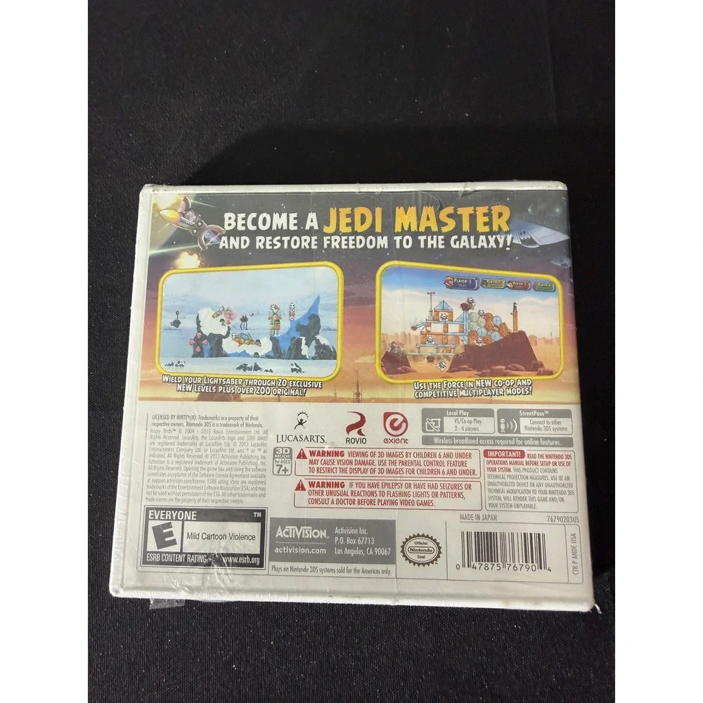 Activision Angry Birds Star Wars Nintendo 3DS New Sealed Exclusive Levels 2013